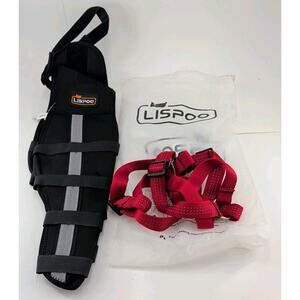 LISPOO Torn ACL Size L Dog Dual Knee Brace Support for Hind Back Legs